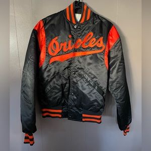 Vinatge MLB Baltimore Orioles Starter Satin Button Up Jacket
